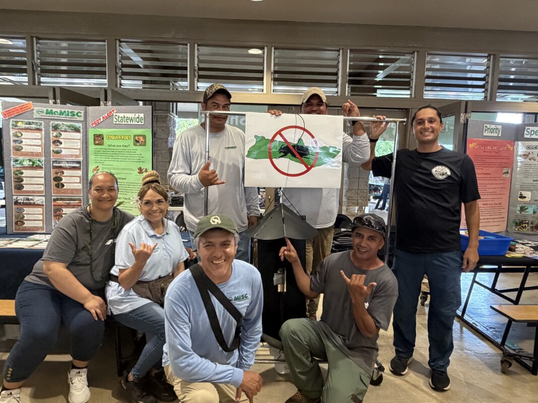 Mapuana, Lori, Jorge, Kawehi (front row)
Kamalani, Tyson, Mason (back row)
Earth Day 2026 presentation.