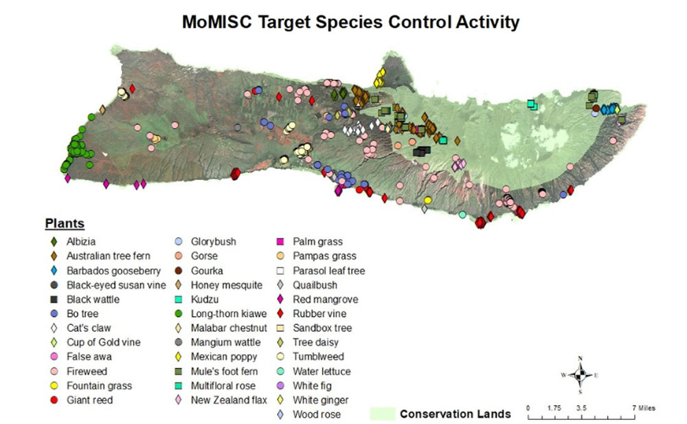 MOMISC Target species control map