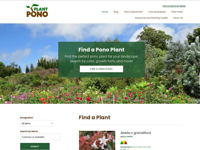 Plant pono website
